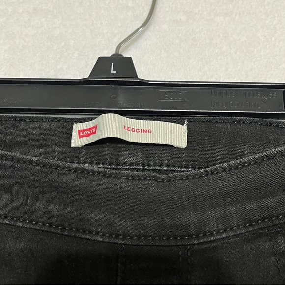 Levi's Girls Leggings Pull-on Black Stretchy Size 14 Regular - Picture 4 of 9